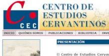Web del Centro de Estudios Cervantinos